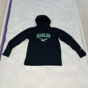 New Era Men’s Philadelphia Eagles NFL Black Pullover Hoodie Small